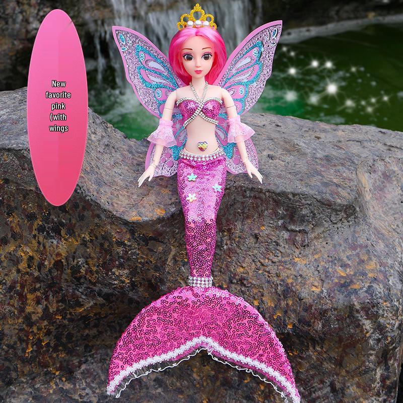Mermaid Princess Doll: Handmade Water Play Toy for Girls - Perfect Children's Day Gift