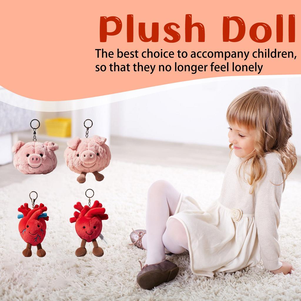 4pc  Plush Stuffed Toys Soft Throw Pillow Decorations, Kids Birthday Party Preferred Gift For Christmas,Holidays, Birthdays