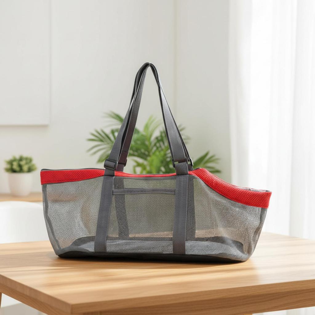 Pet Carrier Bag Ventilated Mesh Lightweight for Travel