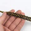 Ribete de Encaje Dorado de 1 cm de Ancho - 11 m para Cortinas, Sofá, Zapatos, Sombreros y Accesorios
