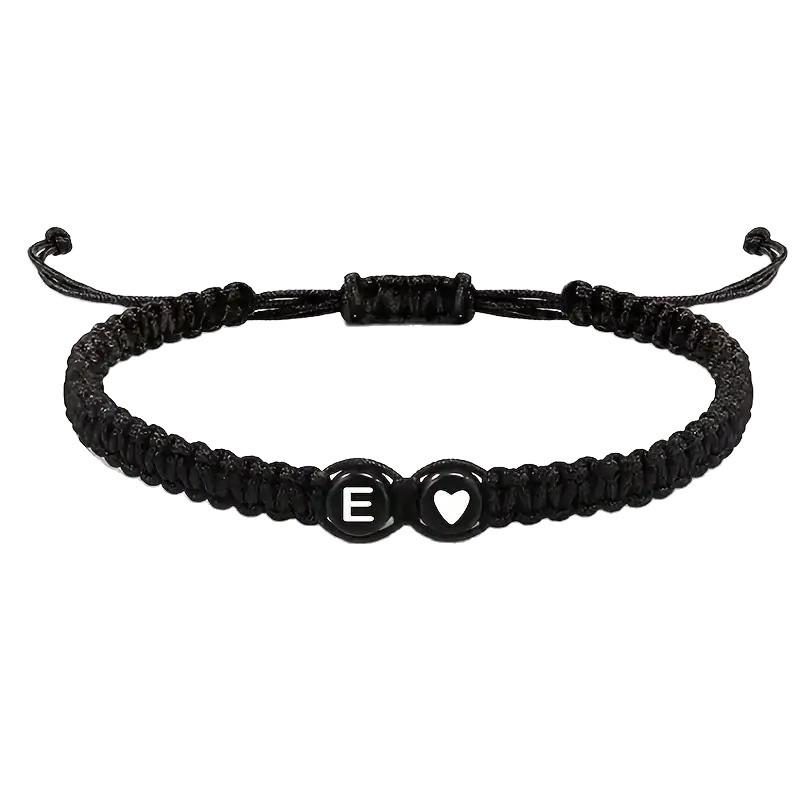 Heart-shaped Woven Hand Rope with 26 Letters – Fashionable, Versatile for Couples