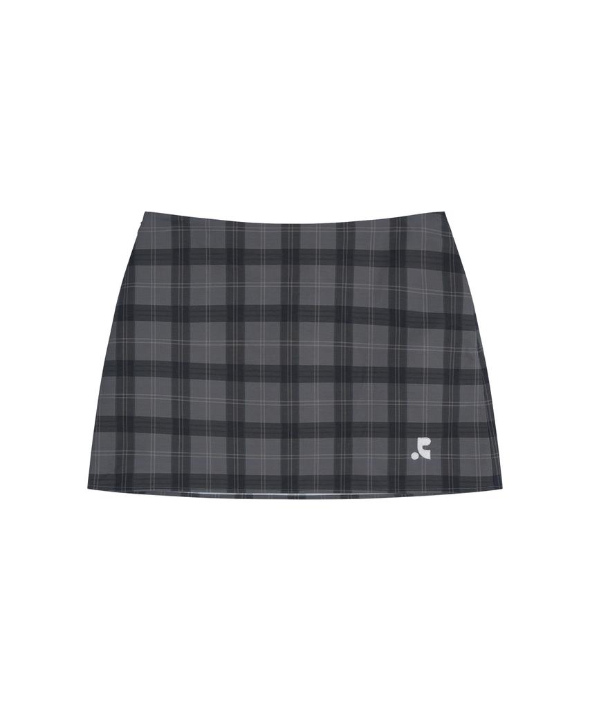 REST&RECREATION Rr Check Mini Skirt - Charcoal