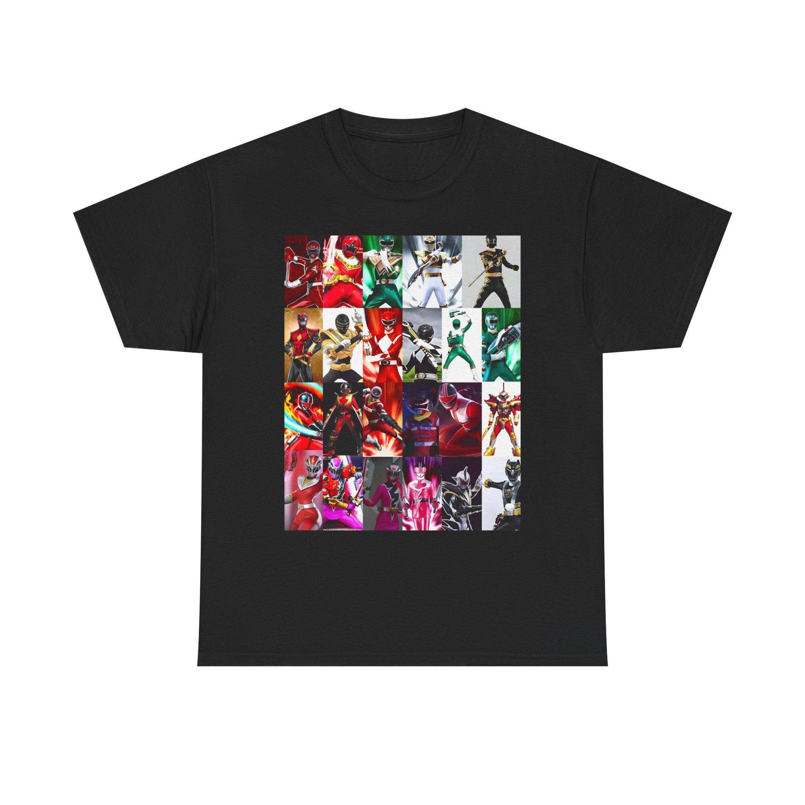 Power Rangers Collage ES Unisex Tee 2XL
