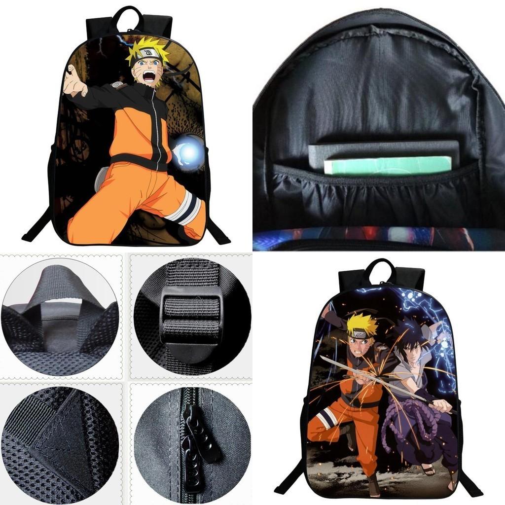 Stylish Anime Naruto Book Bag With Durable Design And Adjustable Shoulder Straps