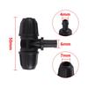1/4" Rohr Verriegelbare Verbinder Wasserverteiler T-Stück Kupplung 4/7mm Schlauchkupplungen Gartenbewässerung Tropfbewässerung Fittings 5/10/20 Stück