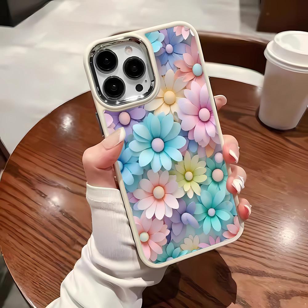 Colorful Sunflower For iPhone 16 15 11 12 Pro Max XR X XS 7 8 Plus SE Case For iPhone 14 13 Pro