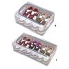 Foldable Clear Shoe Container Sturdy PVC Materials And Metal Frame Compact Home Organization Shoe Storage Box