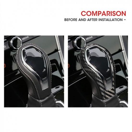 DIY Carbon Fiber Car Center Gear Shift Knob Cover For Infiniti Q60 QX60 2016-20