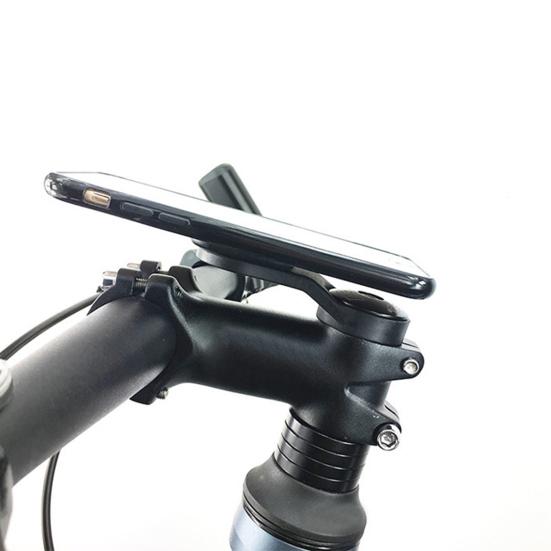 Bicycle Meter Bracket with Shock Absorption 360 Degree Rotatable Design Secure Clamp Bike Phone Mount