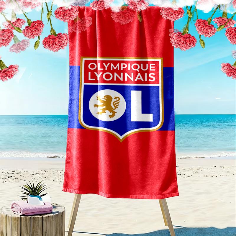 Lyon 2D Flat Print Beach Towel, Large Soft Quick Dry Towel for Beach Camping Swimming