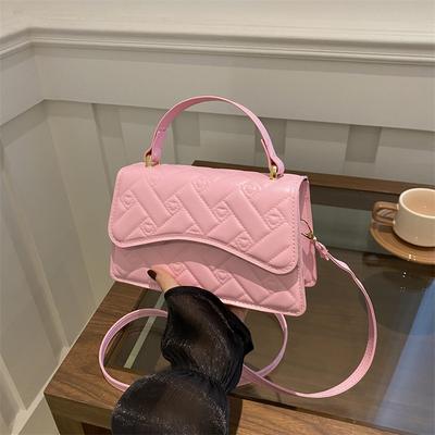 Niche Design High-value Diamond Style Bag Women's 2025 New Trendy Fashion Versatile Woven Pattern Small Square Bag