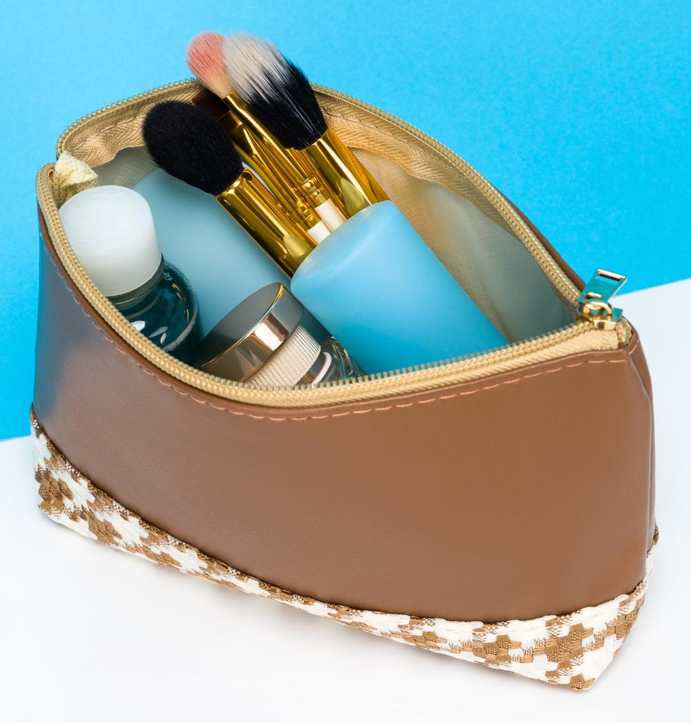 Cosmetic bag KOS-36-8255 Brown