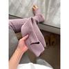 Womens Knee-High Knit Leg Warmers Warm Thick Cotton Socks Fall Winter Stylish Versatile