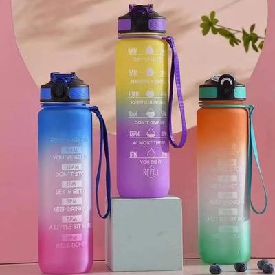 1 litrowa sportowa butelka na wodę BPA, przenośna, szczelna, butelki do picia, plastikowe naczynia do picia, podróże na zewnątrz, siłownia, fitness, dzbanki