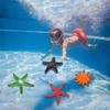 Authentic Sea Star Animal Models For Kids Educational Beach Toys Colorful Pvc Set