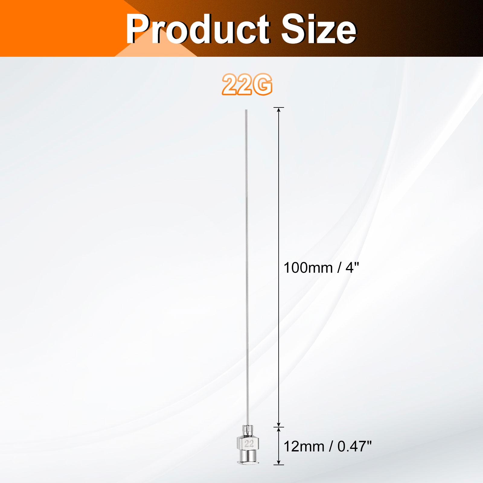 

10pcs Dispensing Needles 8G 10G 12G 14G 16G 18G 20G 22G 24G Stainless Steel Blunt Tip for Refilling Glue Oil Liquids Ink