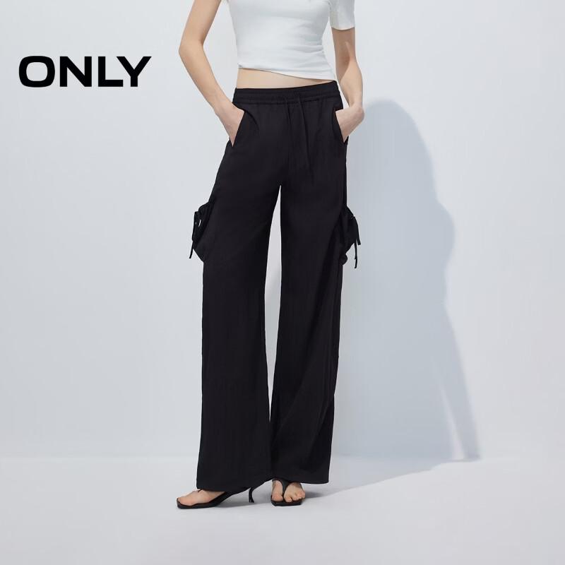 ONLY Women s Drawstring Waist Casual Pants S