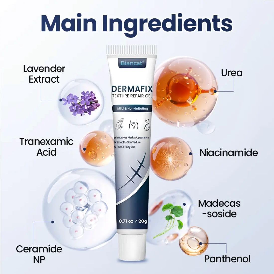 DermaFix Tekstūras atjaunošanas gēls | Gludas