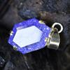 Fancy Cut 925 Sterling Silver 33.90 Ct Natural Sapphire CERTIFIED Gems Pendant MY.PD-178-NS