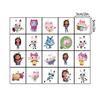 6-12pcs Gabby Dollhouse Figure Toy Papa Ring Toy Set Baby Shower Party Anime Figure Small Gift Cartoon Bracelet Necklace Gifts