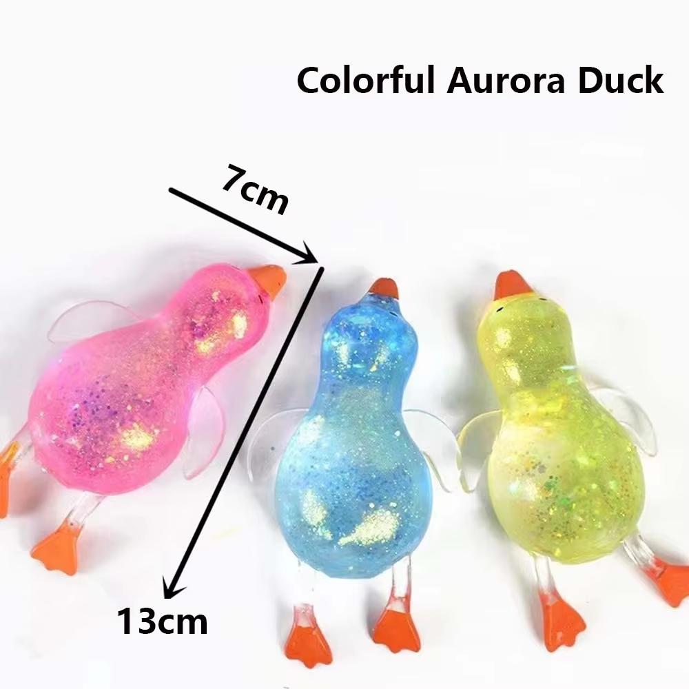 Roasted Glittering Maltose Squishy Duck Cute Stress Relief Squeeze Soft Slow Rising Funny Fidget Kids Adults Birthday Party Gift