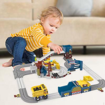 Stem Engineering Race Track Toys, Flexible Playset, Construction Tracks for Boys Girls 3