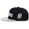 COMPTON Czapka z daszkiem z haftem Hip-hopowa czapka Snapback Płaski daszek Punk Rockowe czapki Modne czapki codzienne