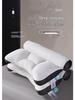 Pair of Anti-Traction Neck Support Pillow Cores for Whole Head Massage, Non-Collapsing, Knitted Cotton.