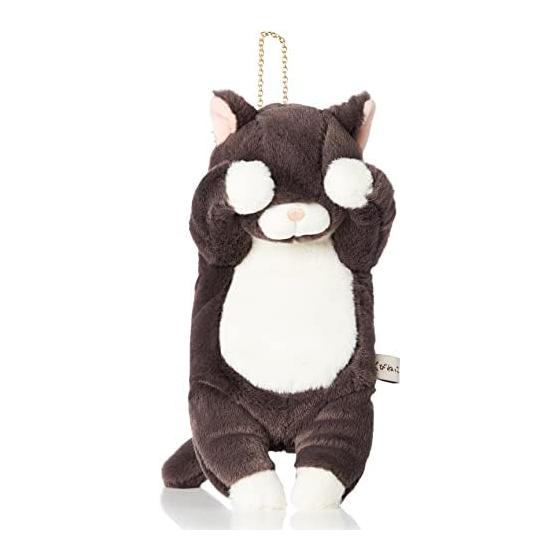 Ribuhaato Mascot Pouch Kubinekko Kuroneko (Total Length Approx. 20cm) Accessory Case Cute 87032-73