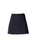 2024 Summer Women's High Waist Black A-Line Slit Culottes Skirt