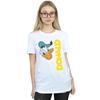 Disney Womens/Ladies Donald Duck Greetings Cotton Boyfriend T-Shirt