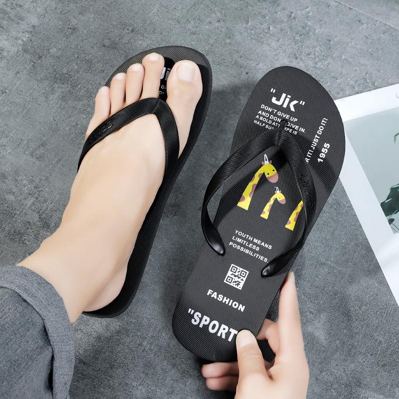 Flip-flops herre sommer sklisikre utendørs klypesko sandaler flate strandsko sjøside klype herre tide