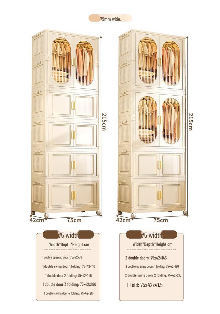 Foldable Wardrobe & Storage Organizer for Baby Clothes, Snacks, Toys, and More
