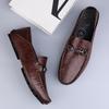Mode Mode Echtes Leder Herren Freizeitschuhe Luxus Formelle Herren Slipper Business Mokassins Italienische Atmungsaktive Slipper Herren Bootsschuhe