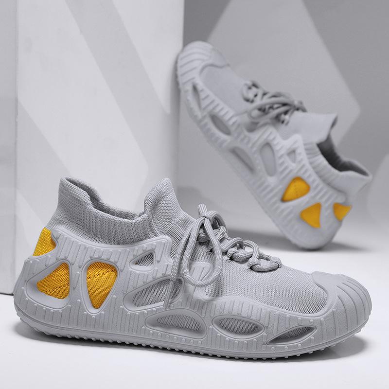 

Модная повседневная женская обувь 2024 года, лето, новые мягкие повседневные универсальные дышащие амортизирующие кроссовки для бега 40 серый