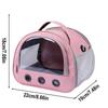 Small Animal Travel Carrier Bag with Harness Leash Set for reptile Portable Clear Window Hamster Transport Cage Outdoor Used