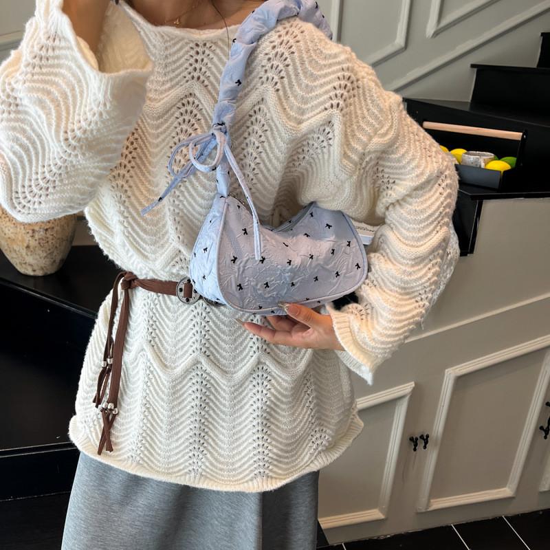 Pu Butterfly Knot Crossbody Bag For Daily Office Wear