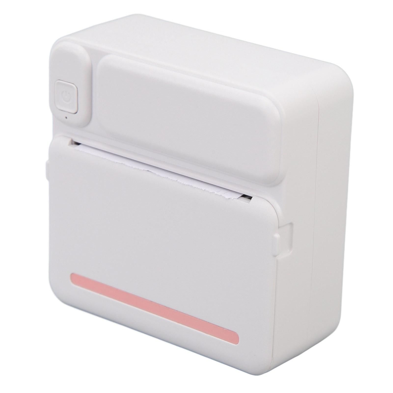 

Sticker Printer Mini Thermal Printer Portable Inkless Bluetooth APP Phone Printer for Kids DIY Study Notes Pictures Pinkish