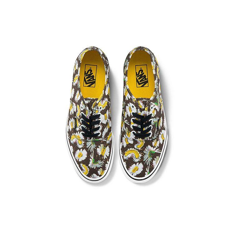 Vans Authentic Mutated Daisy - Black Unisex Sneakers Freesia-Yellow VN0A5HZS9FV