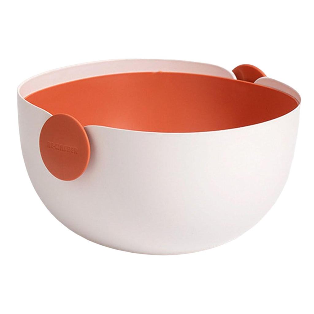 Double Layer Colander Igh Temperature Resistance Vegetable Bowl Rice Washer Strainer Drain
