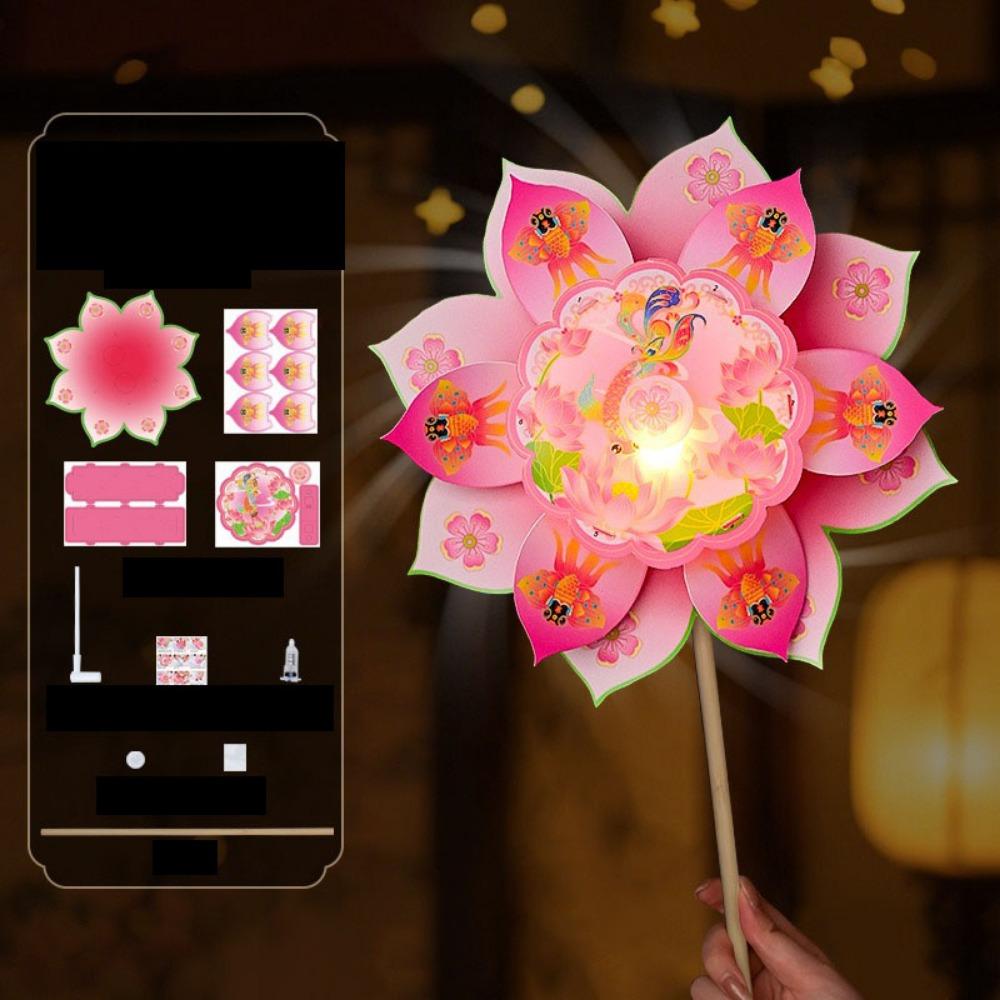 

DIY Material Package Mid Autumn Festival Lantern DIY Children s Handheld Lantern Photography Props Style5