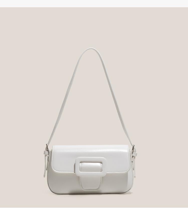 

Polly 2024 Винтаж плечо Cambridge багет подмышка женская сумка сумка белый