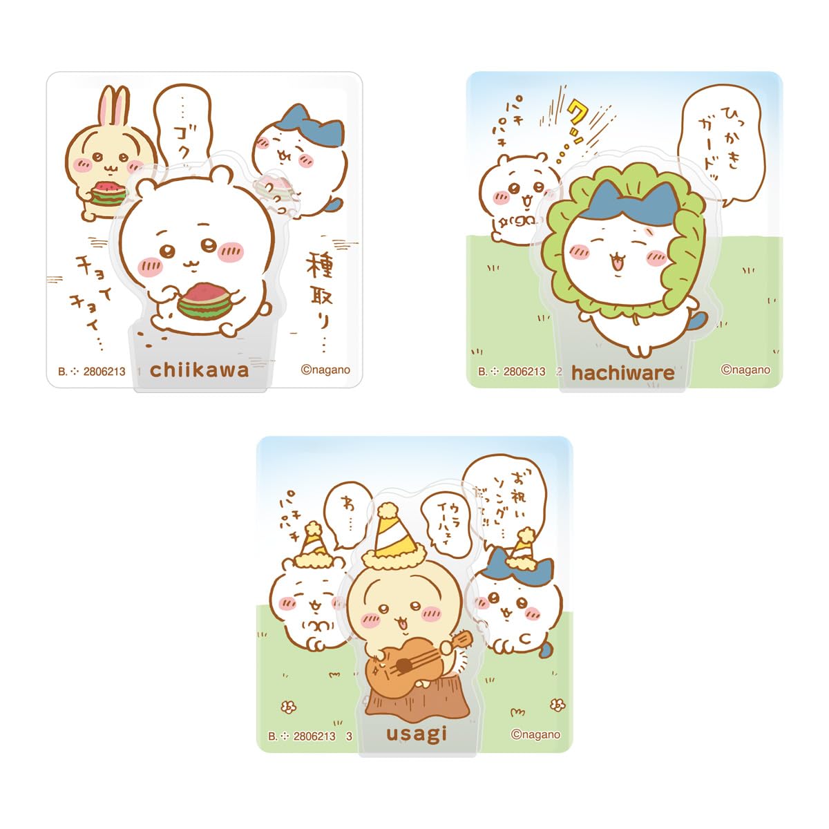Bandai ChiiKawa Acrylic Scene Clip Biscuit Toy Box of 10