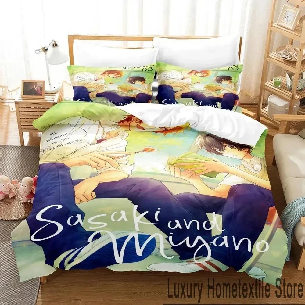 3D Anime Sasaki and Miyano Bedding Set Boys Girls Twin Queen King Size Duvet Cover Pillowcase Bed Boys Adult Home Textileextile