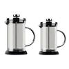 Delicate French Press Coffee Maker With Heatproof Glass Body And Easy Cleaning Nonrust Steel Filter Press Coffee Brewer