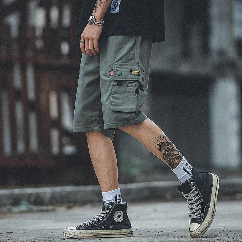2021 Summer Men's Japanese Workwear & Korean Fashion Loose Casual Shorts