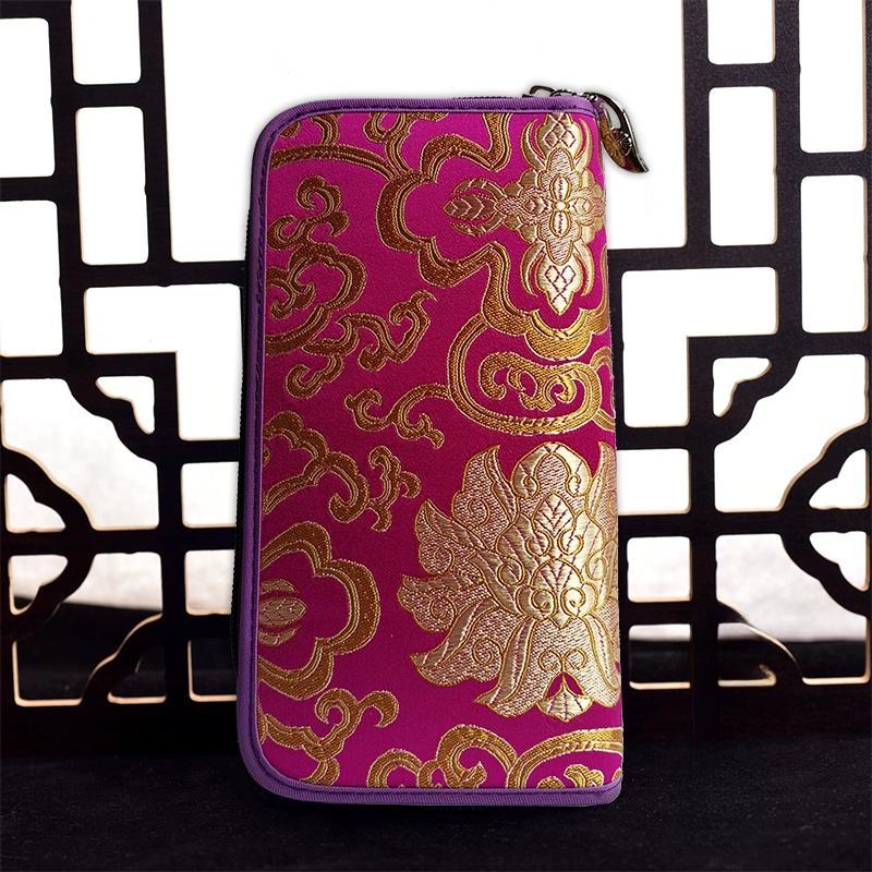 Chinesisches charakteristisches Geschenk: Yunjin-Geldbörse, ethnische Stickerei, Kunsthandwerk, Geburtstagsgeschenk für Mutter, Urlaubsgeschenk, Damen-Geldbörse