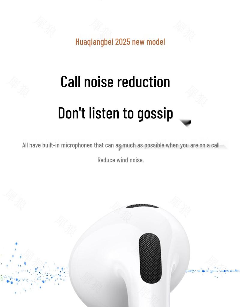 7th Gen Wireless Bluetooth Earphones, Noise-Cancelling, 2025 Model, Compatible with Apple, High Sound Quality for Men and Women.
