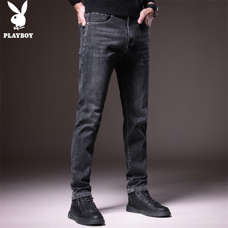 PLAYBOY Men's Straight Fit Casual Denim Jeans