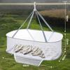 Multi-Layer Hanging Drying Basket with U-Shaped Zipper Design for Food, Fish, and Clothes